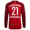 Oficiální Fotbalový Dres s Dlouhý Rukáv FC Bayern Mnichov Lucas Hernandez 21 Domácí 2021-22 pro Muži